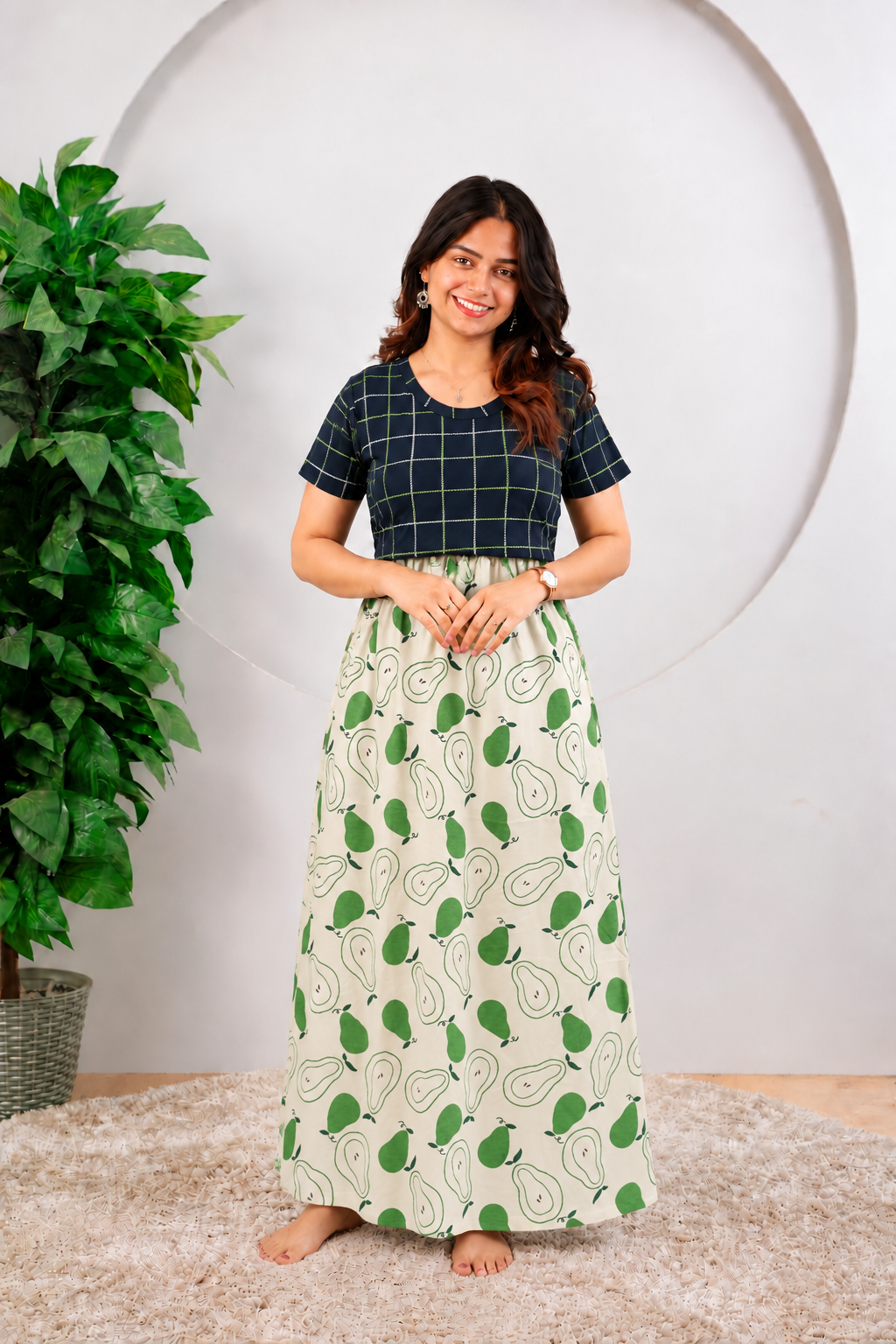 Riya4 SoftCotton Full Length Maternity Loungewear