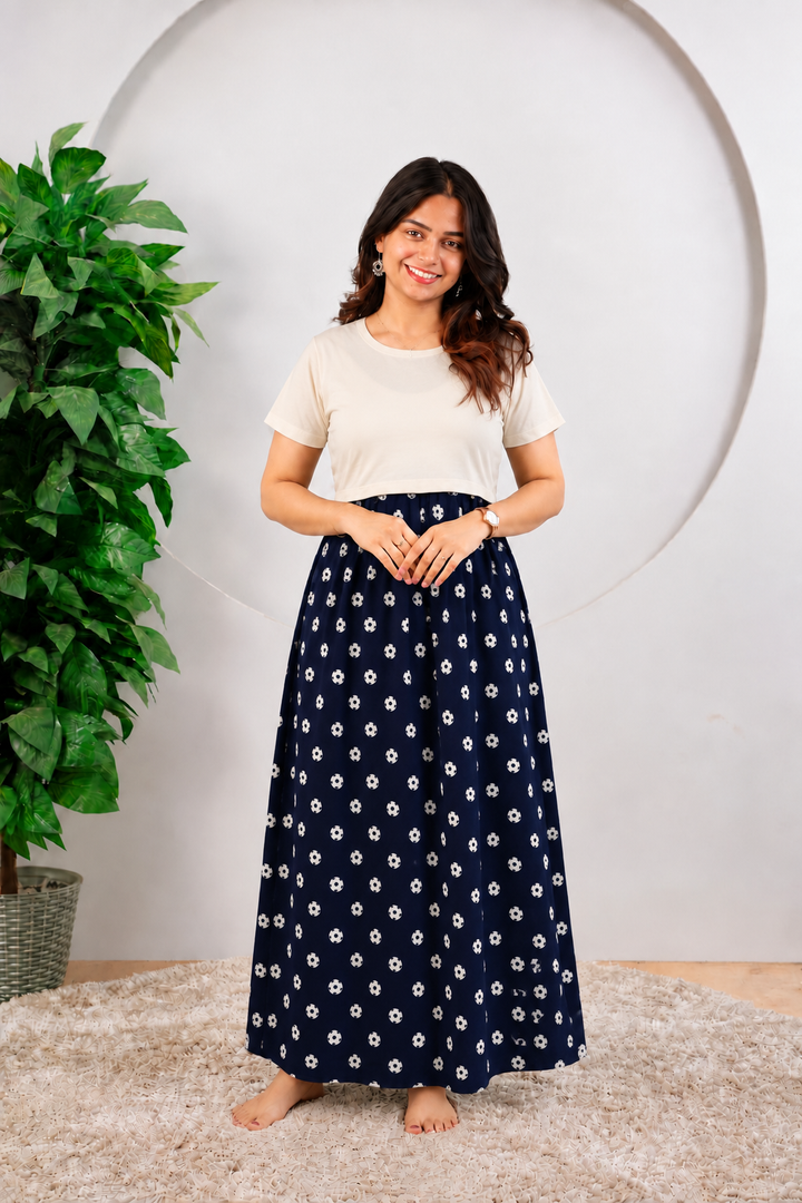 Pabitha SoftCotton Full Length Maternity Loungewear