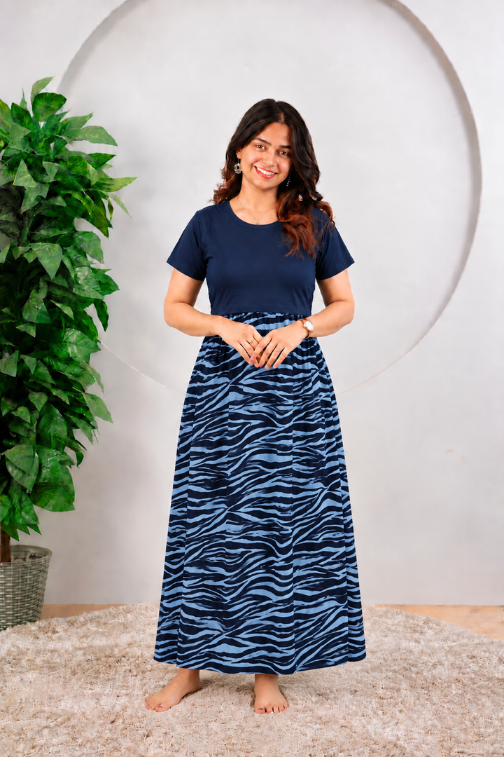 Aswathi SoftCotton Full Length Maternity Loungewear