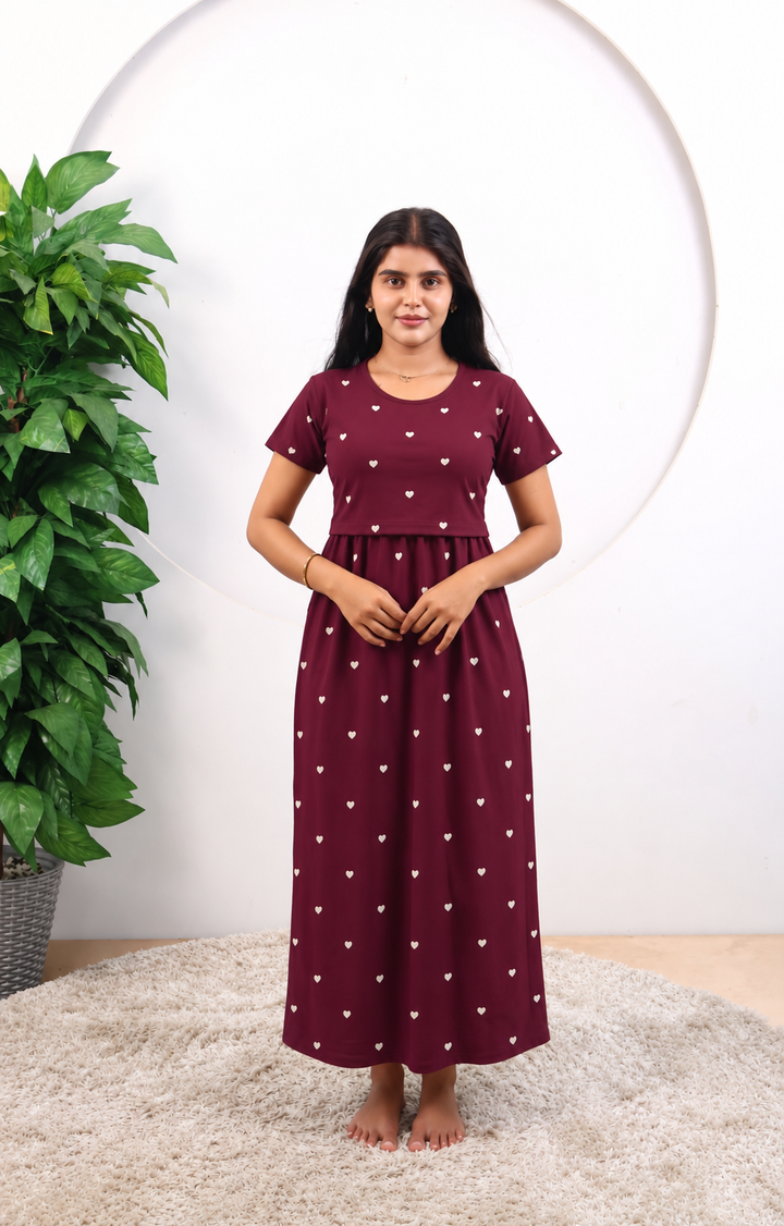 Sathya1 SoftCotton Full Length Maternity Loungewear