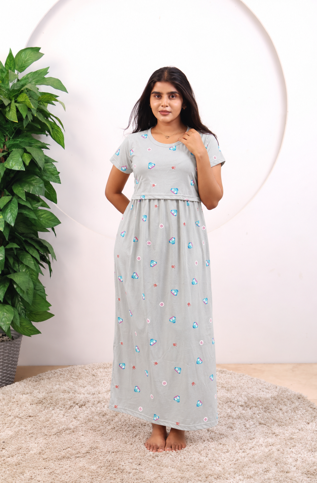 Malar6 SoftCotton Full Length Maternity Loungewear