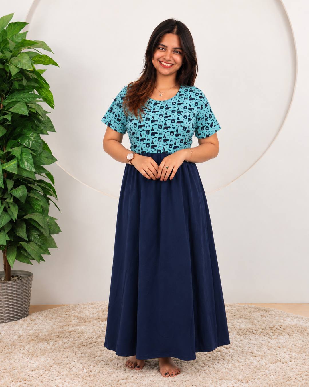 Srinika SoftCotton Full Length Maternity Loungewear