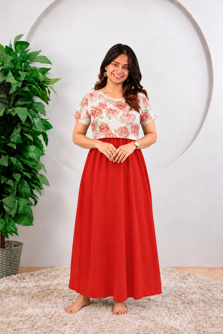 Vinitha1 SoftCotton Full Length Maternity Loungewear