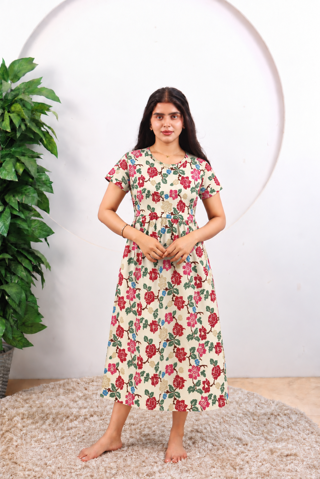 Fatimah SoftCotton Calf Length Maternity Loungewear