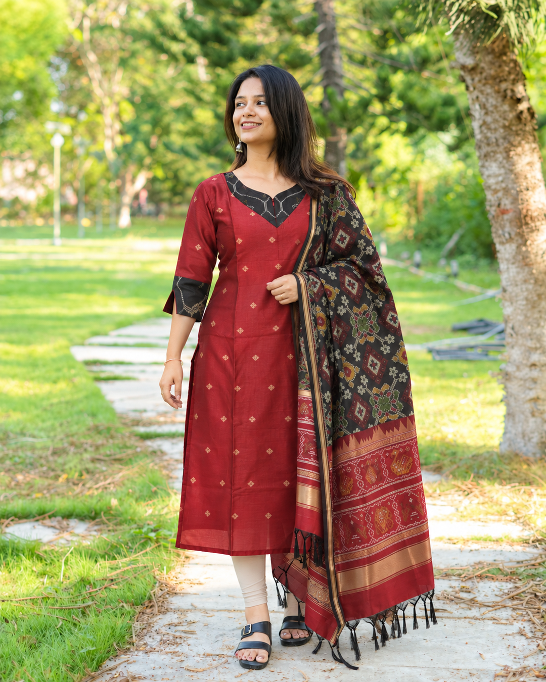 Mira1  Maternity Dress with center Zip