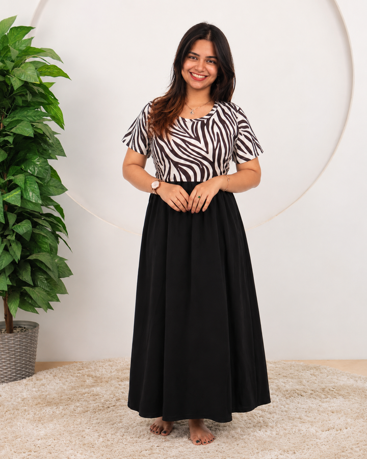 Kirthika SoftCotton Full Length Maternity Loungewear