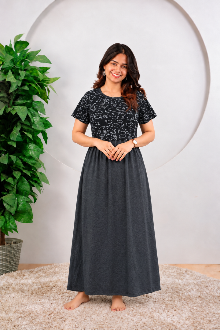 Gayatri SoftCotton Full Length Maternity Loungewear