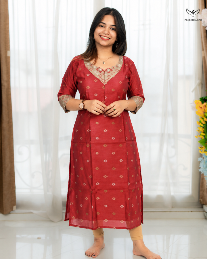Ruhani Maternity Dress with center Zip