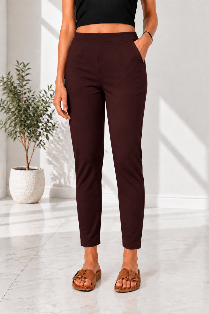 Coral Cotton Pants