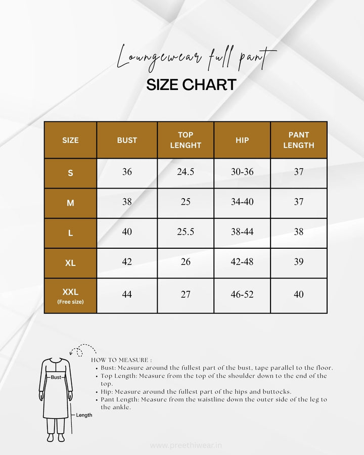 Nita SoftCotton Lounge Wear Full Pant