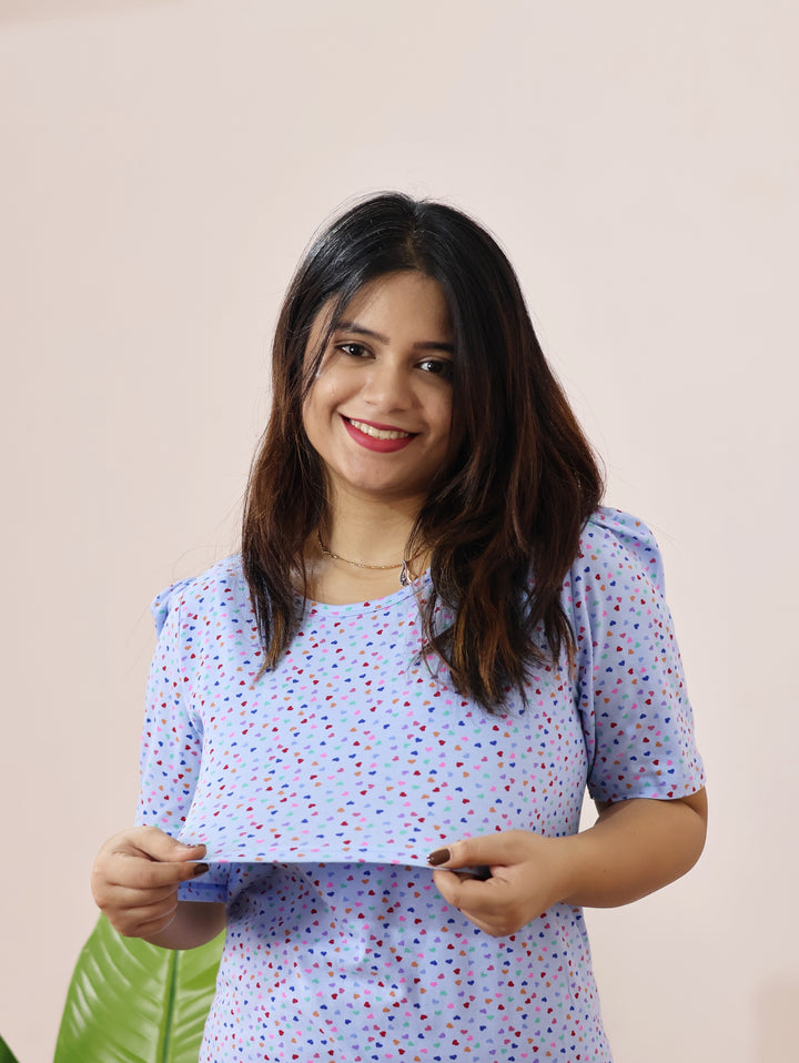 Halo Cotton  Maternity Top Pant Set