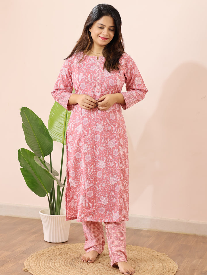 Manisha Cotton Maternity Top Pant Set