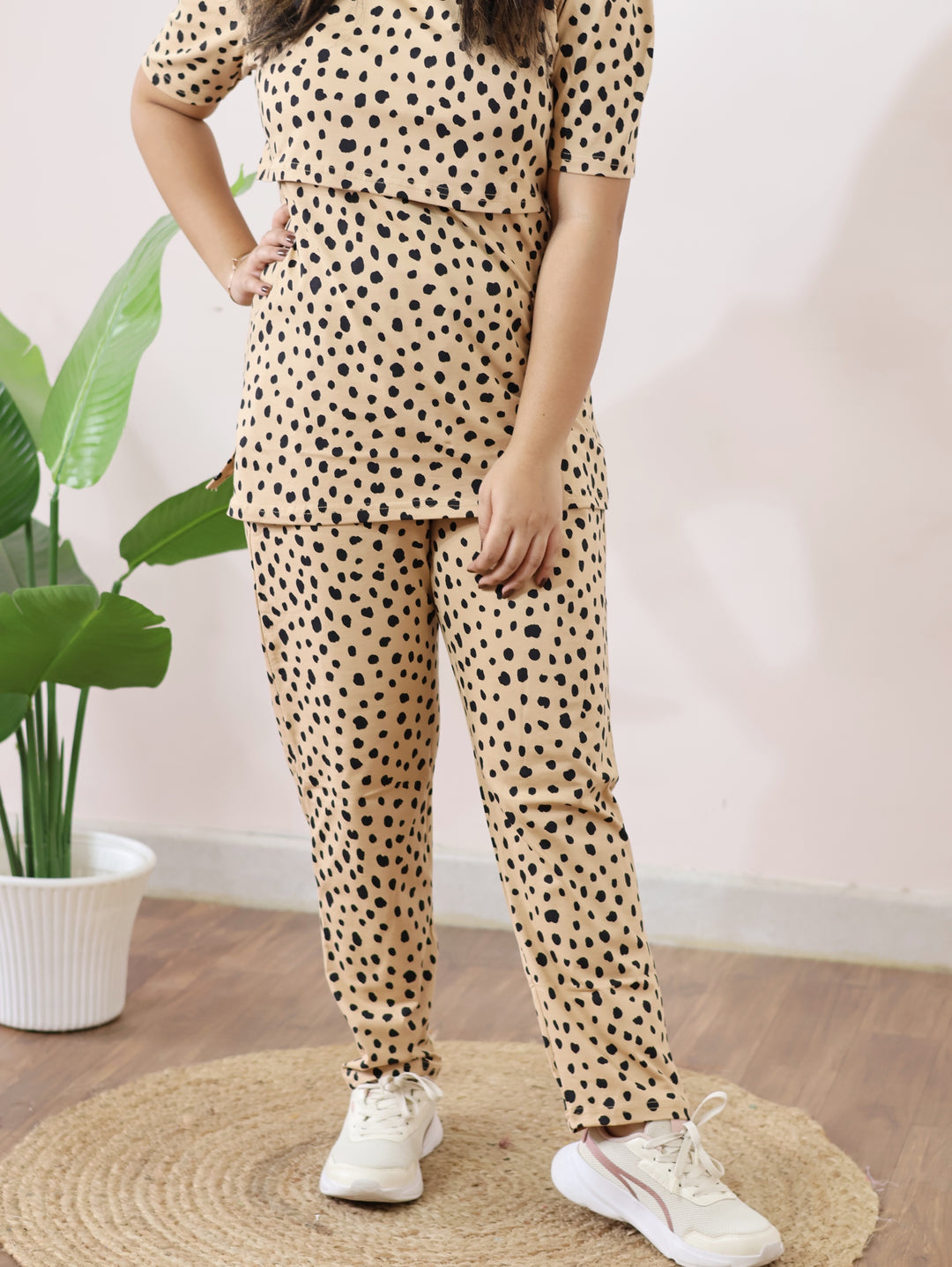 Nehal1 SoftCotton  Maternity Top Pant Set