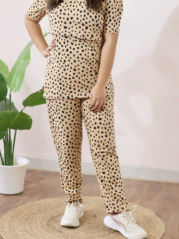 Nehal1 SoftCotton  Maternity Top Pant Set