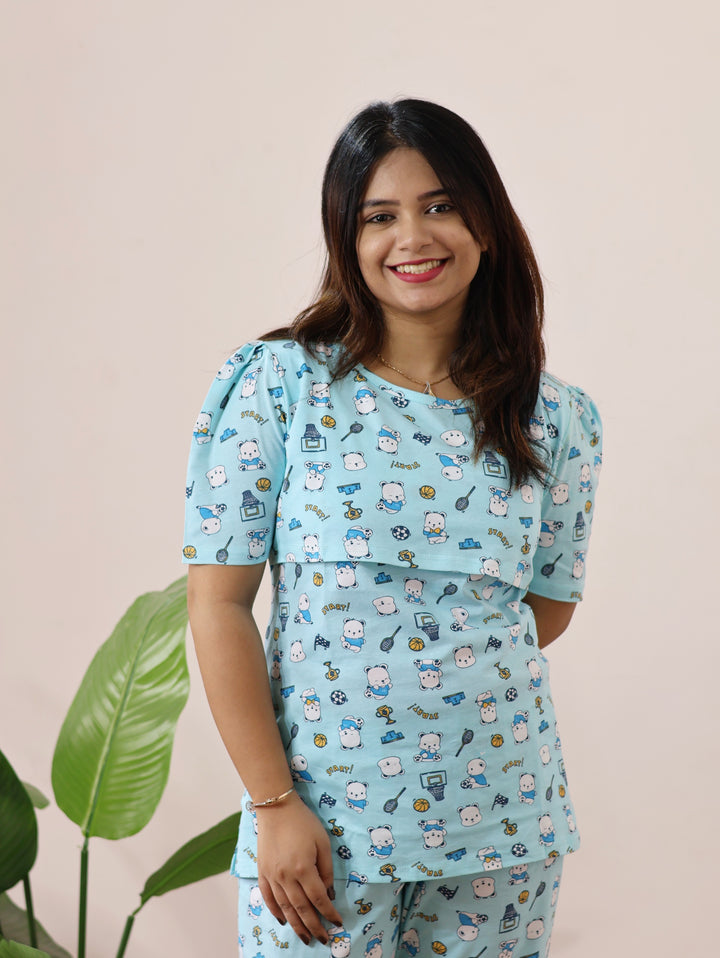 Izzy SoftCotton  Maternity Top Pant Set