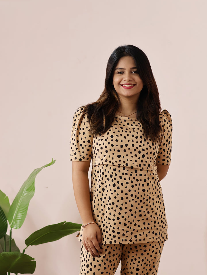 Nehal1 SoftCotton  Maternity Top Pant Set