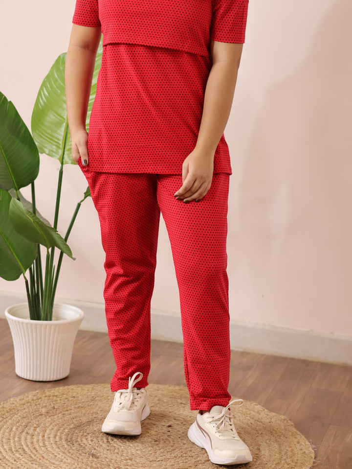 Lux Cotton  Maternity Top Pant Set