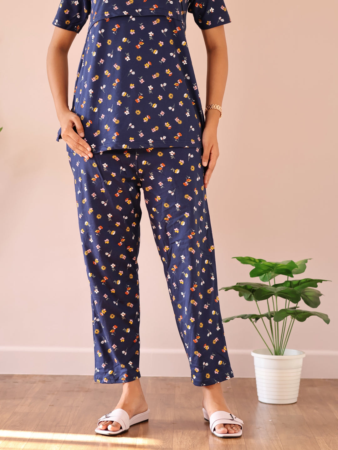 Heer  SoftCotton Maternity Top Pant Set