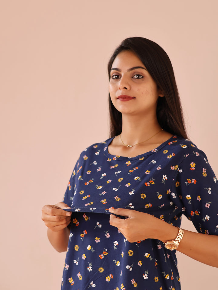 Heer  SoftCotton Maternity Top Pant Set