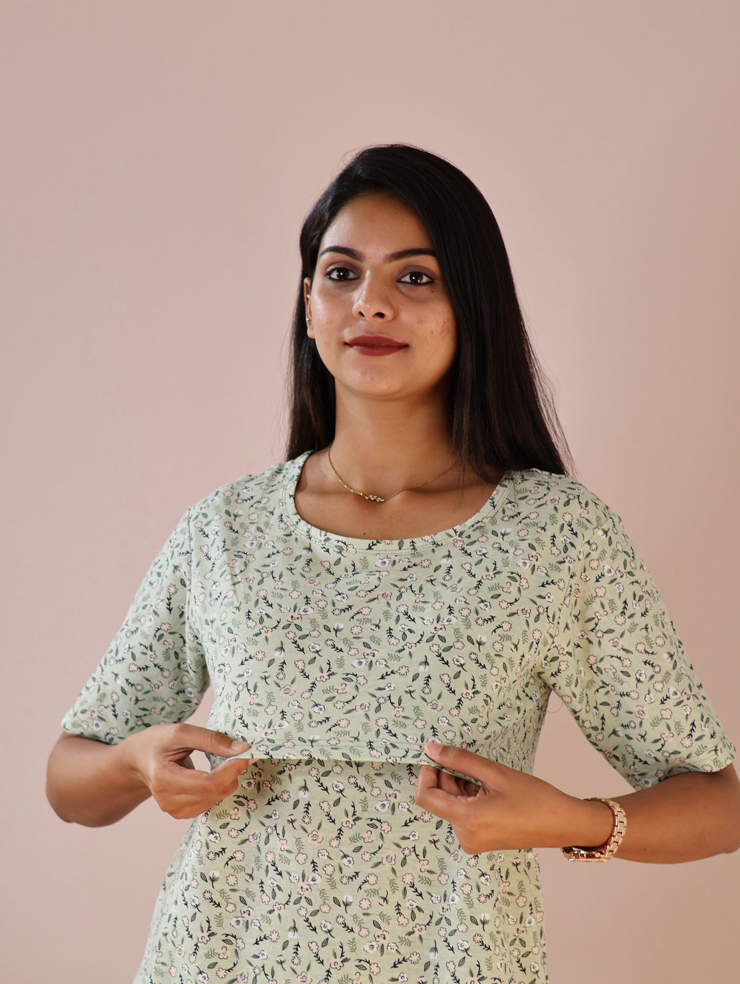Kiran Thick SoftCotton Maternity Top Pant Set