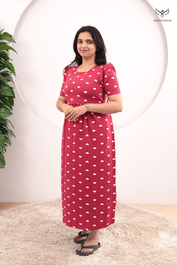 Shamli Soft Cotton Full Length Maternity Loungewear