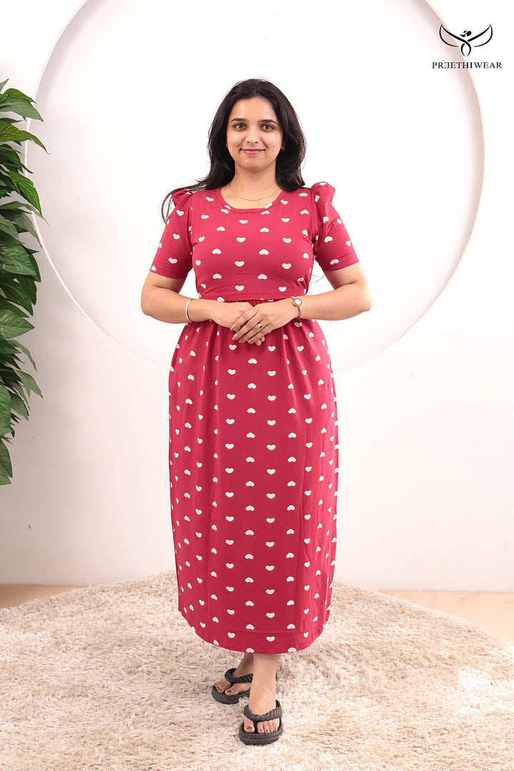 Shamli Soft Cotton Full Length Maternity Loungewear