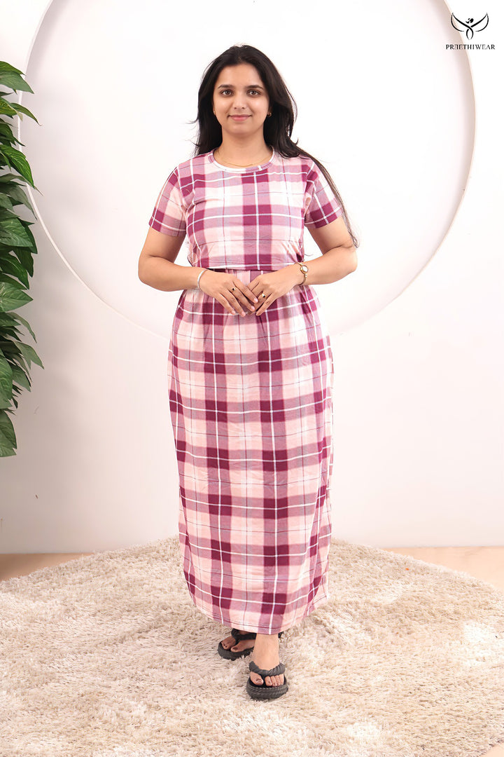 Aimi Soft Cotton Full Length Maternity Loungewear