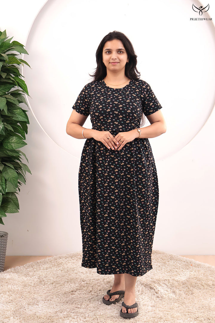 Zulee SoftCotton Full Length Maternity Loungewear