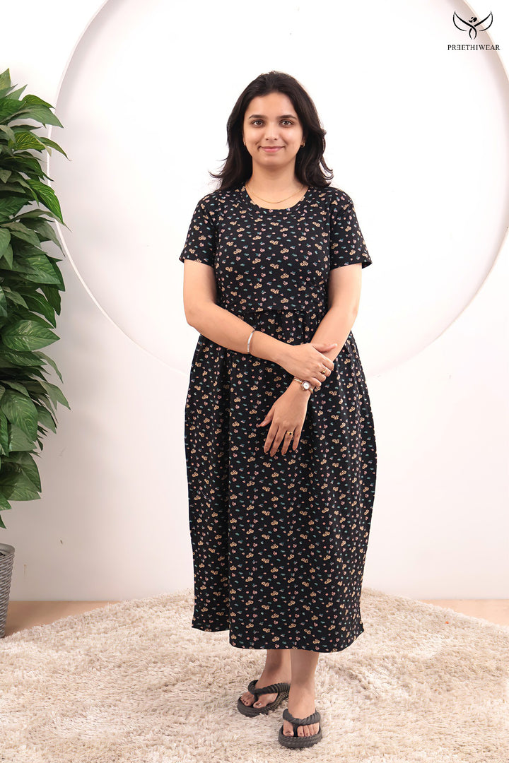 Zulee SoftCotton Full Length Maternity Loungewear