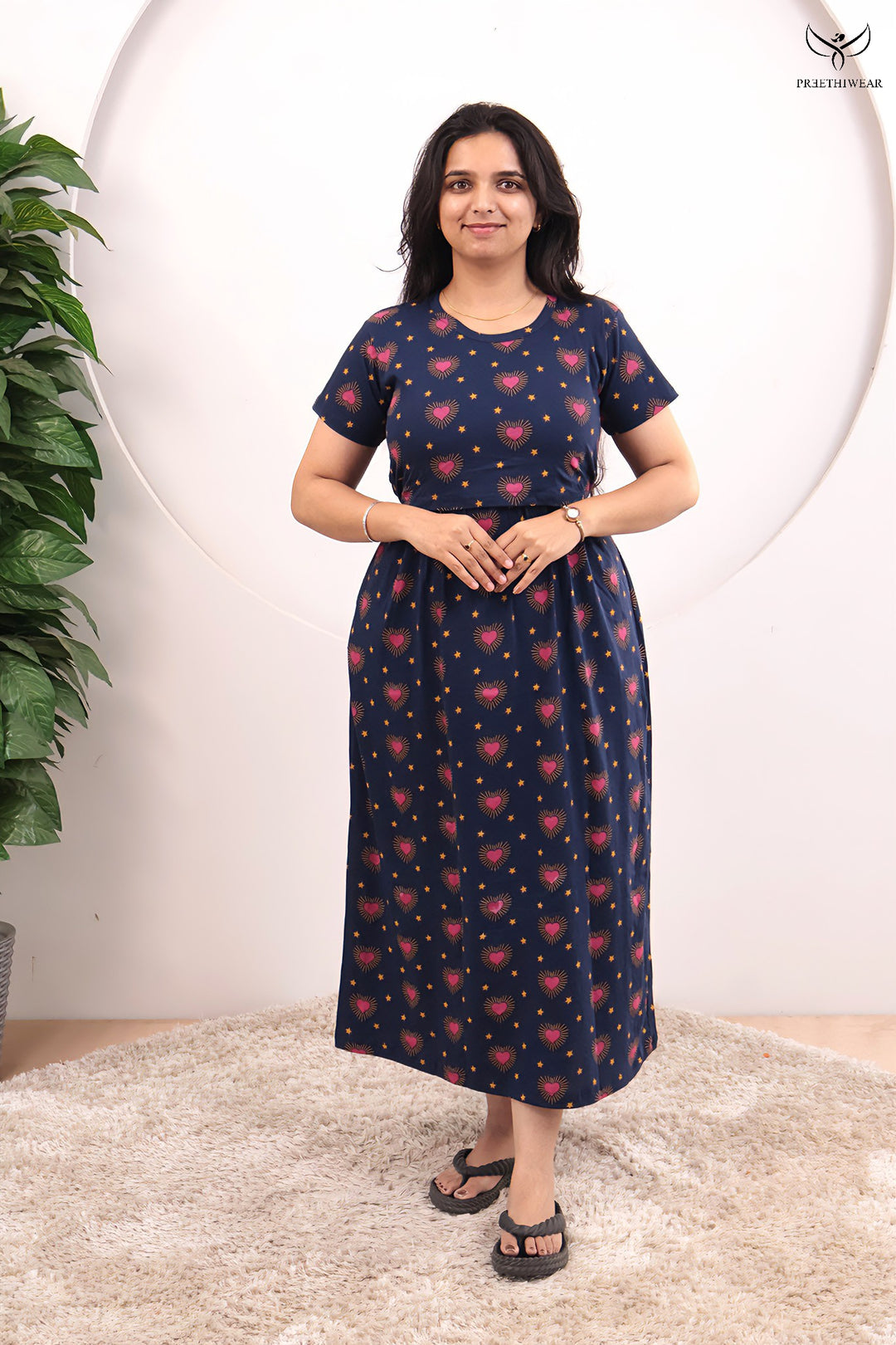 Nyvya SoftCotton Full Length Maternity Loungewear