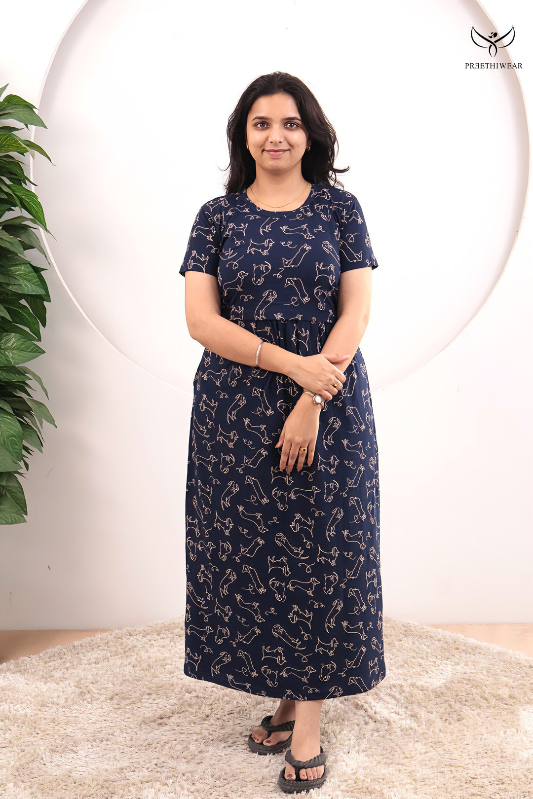 Elisha SoftCotton Full Length Maternity Loungewear