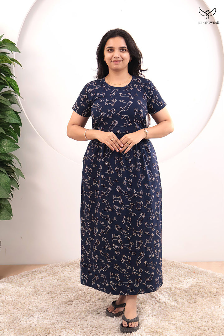 Elisha SoftCotton Full Length Maternity Loungewear