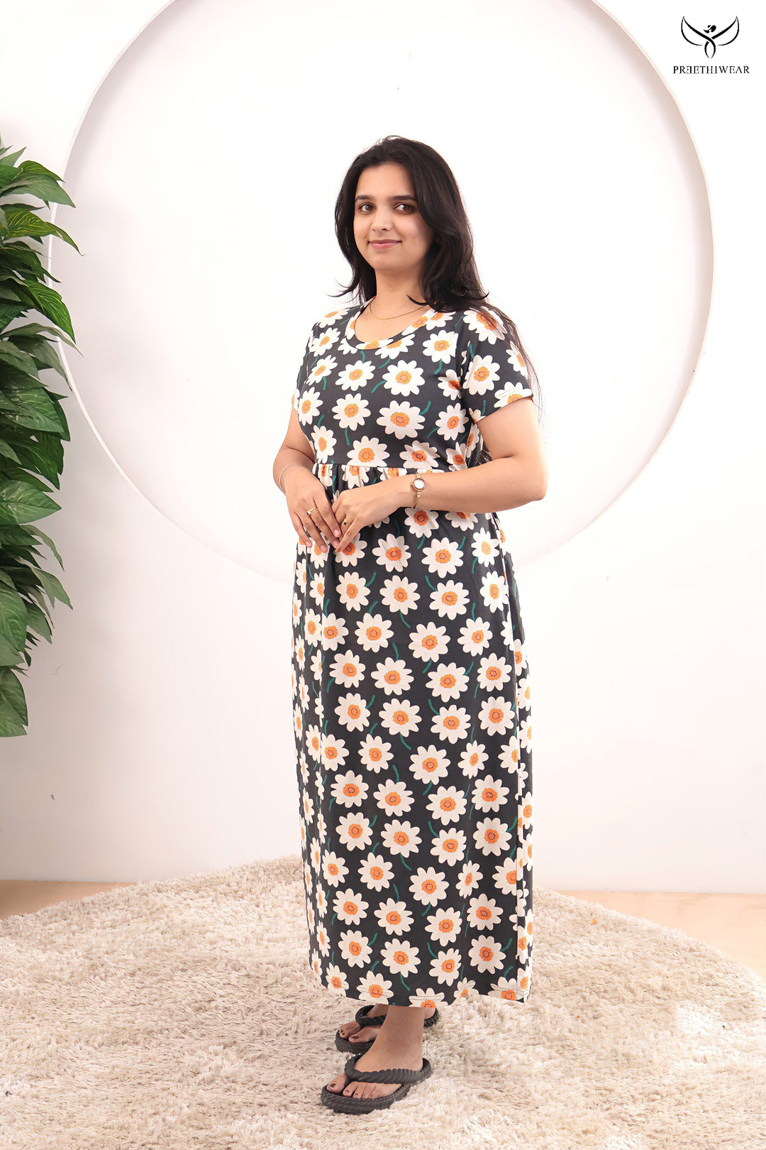 Diya SoftCotton Full Length  Maxi Loungewear