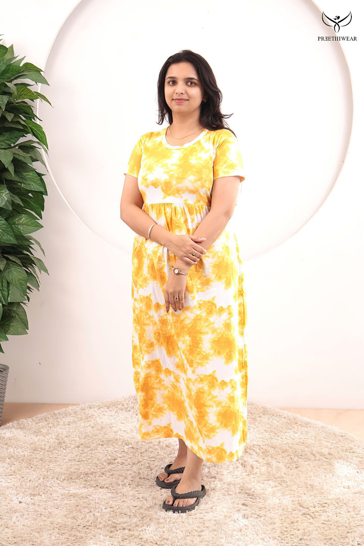 Sireya SoftCotton Full Length  Maxi Loungewear