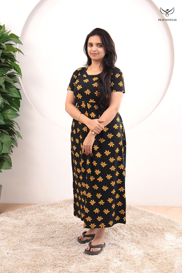 Nayela SoftCotton Full Length  Maxi Loungewear