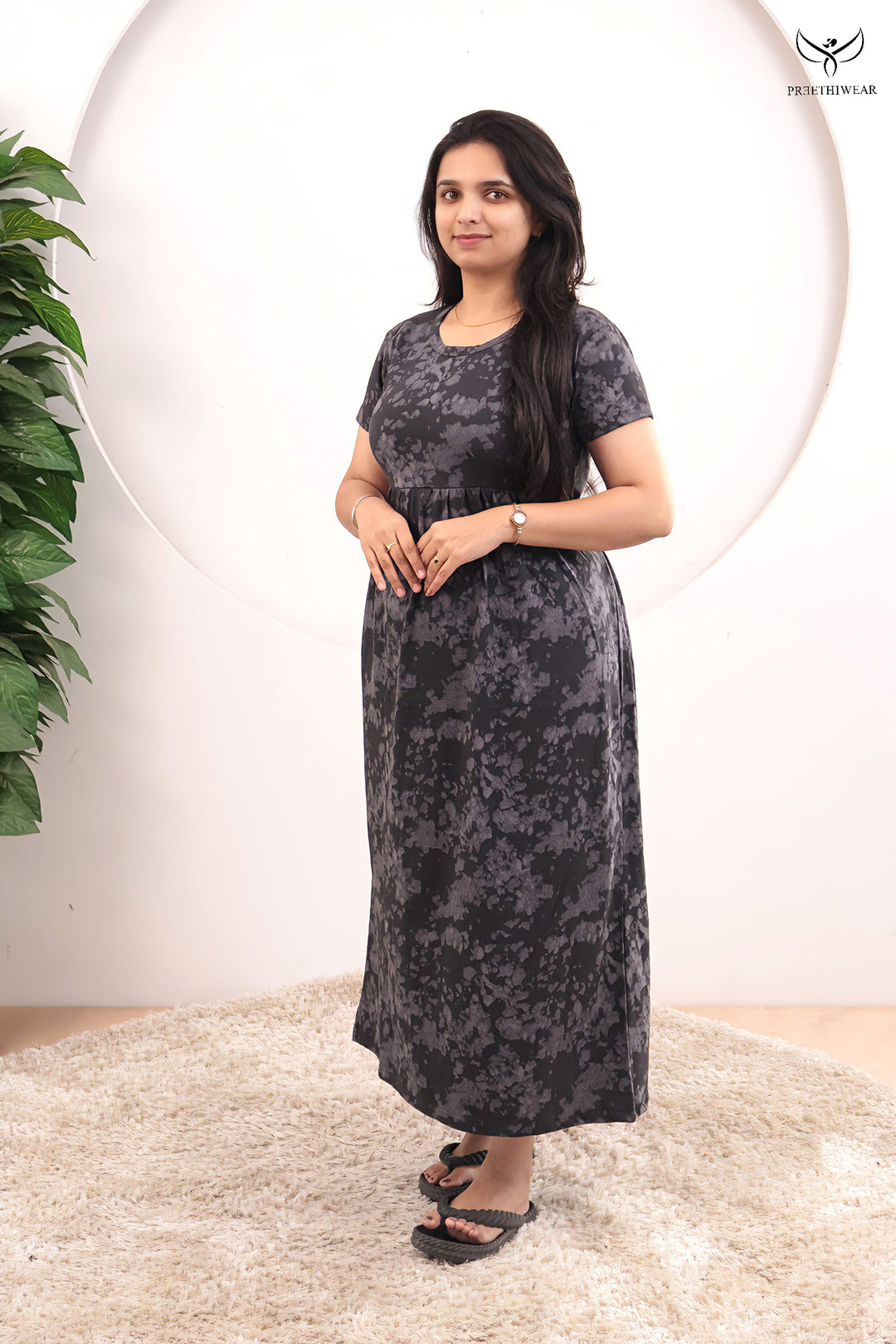 Elvi SoftCotton Full Length  Maxi Loungewear