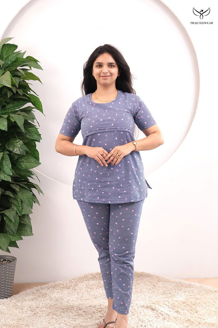 Nivara SoftCotton Maternity Top Pant Set
