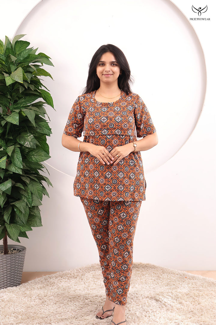 Saria SoftCotton Maternity Top Pant Set