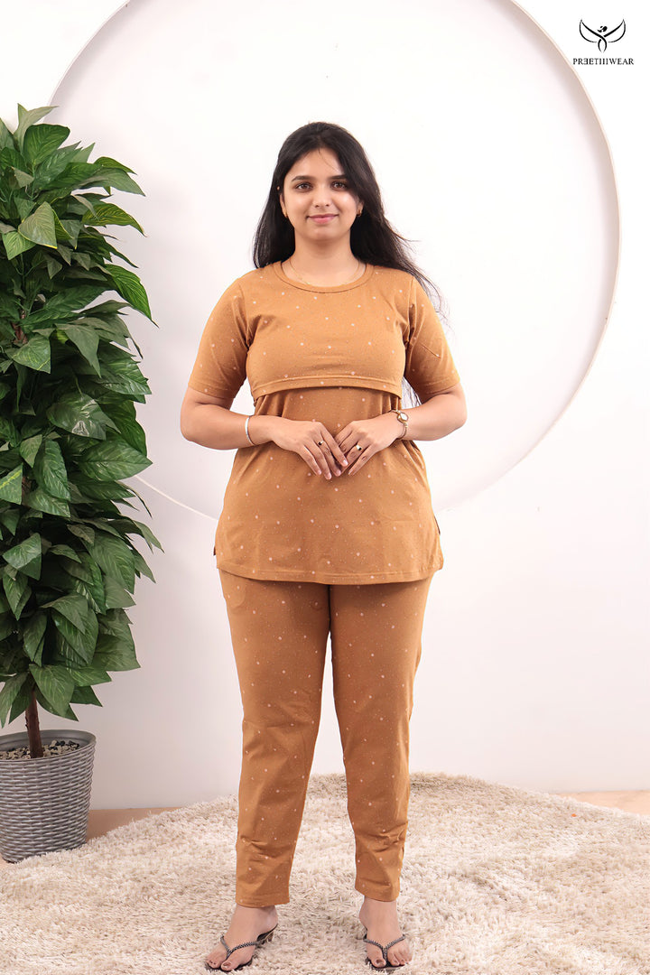 Kyra  SoftCotton Maternity Top Pant Set