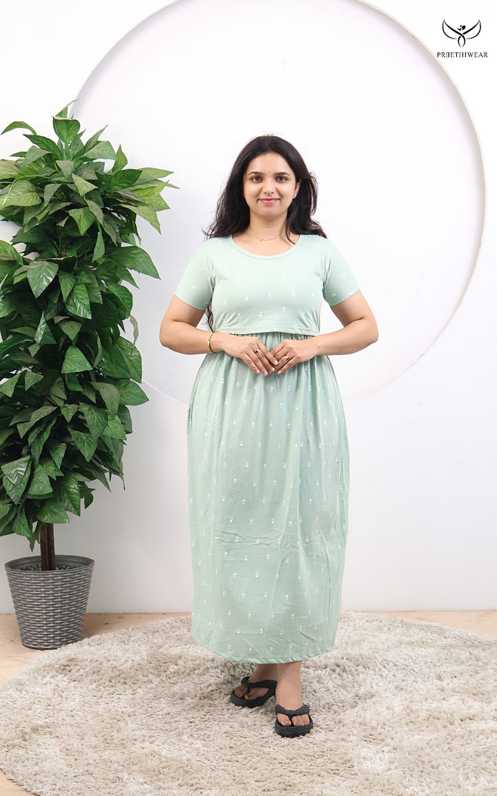 Sumitha SoftCotton Full Length Maternity Loungewear