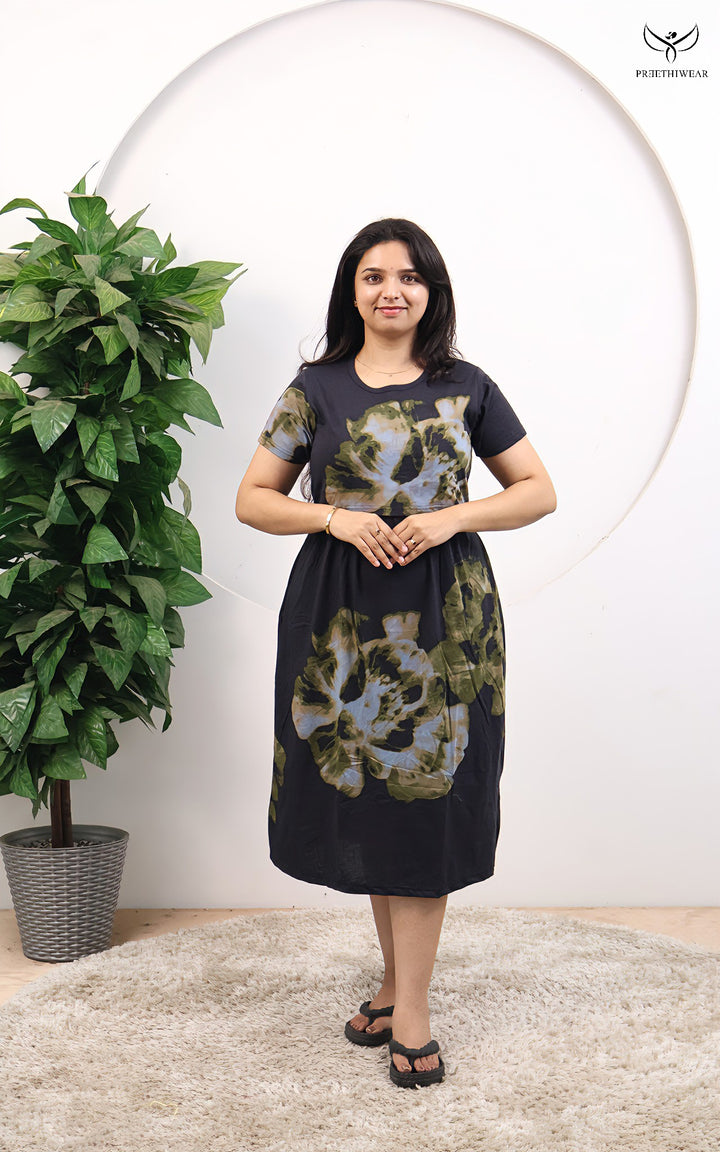 Jenny2 SoftCotton Calf Length Maternity Loungewear