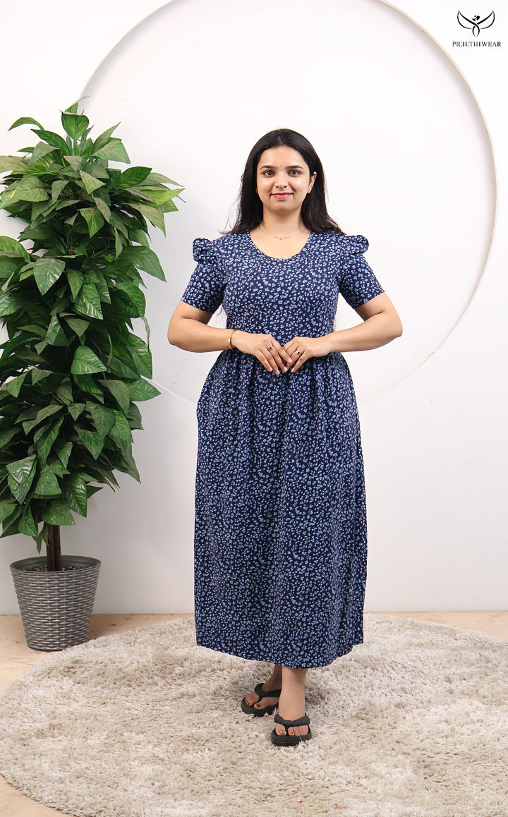 Nasrin SoftCotton Full Length Maternity Loungewear