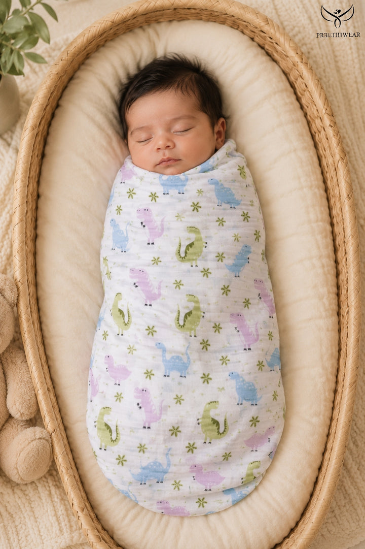 Dino infant swaddle