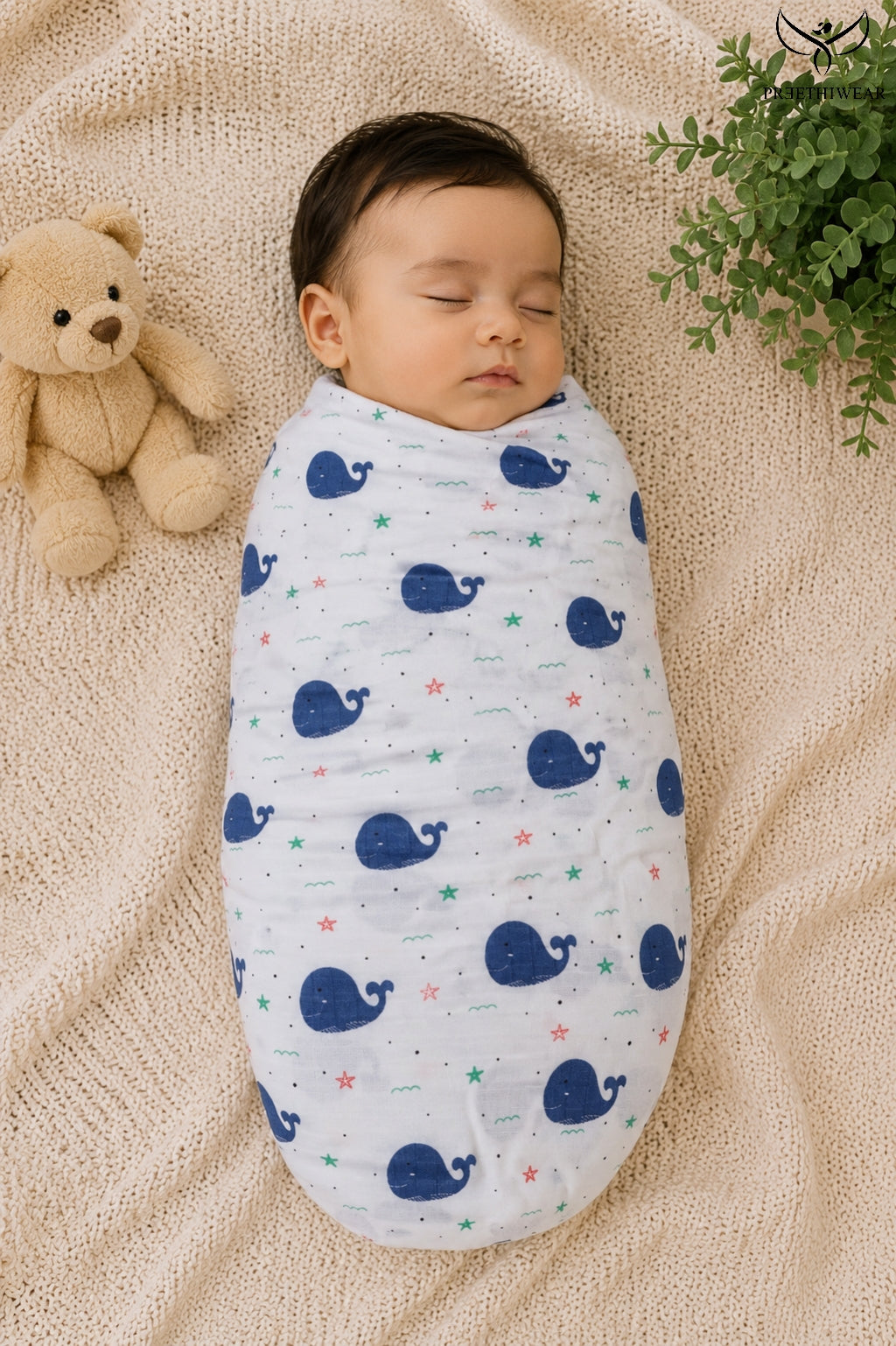 Whales  infant swaddle