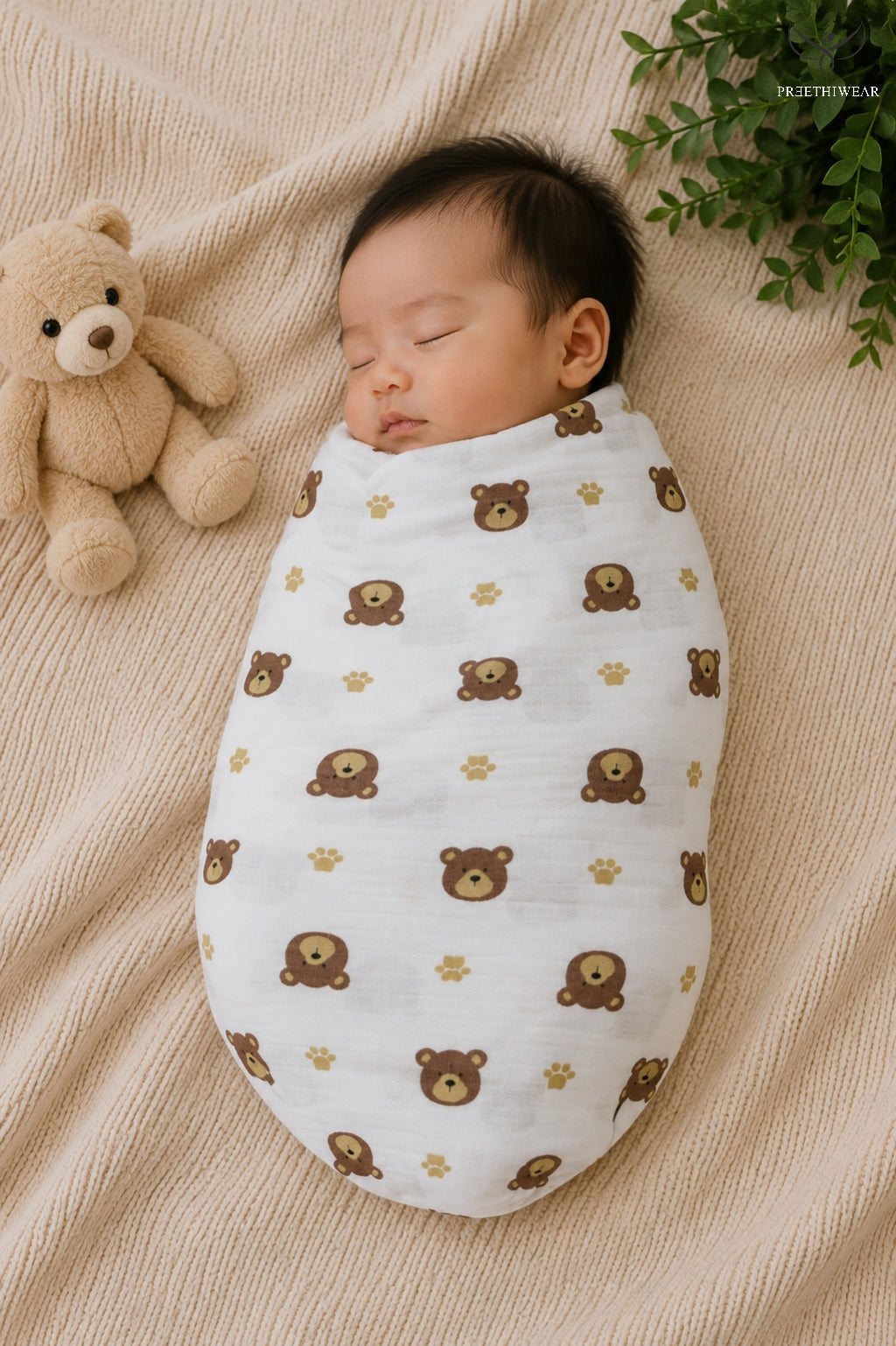 Teddy infant swaddle