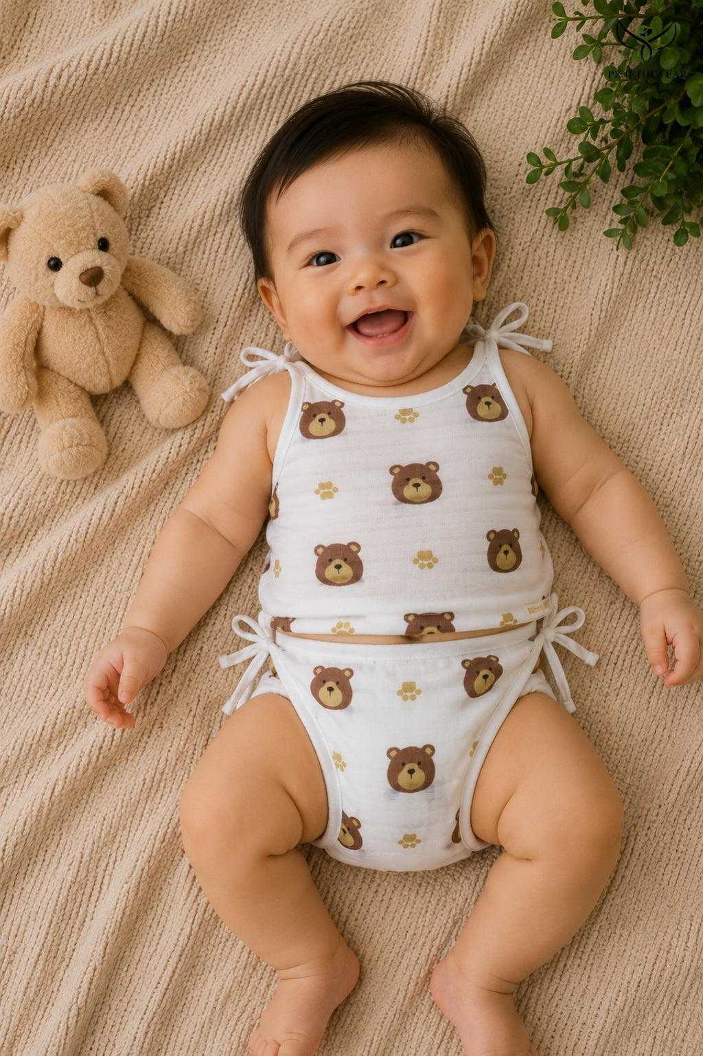 Teddy unisex knot jabla and nappie