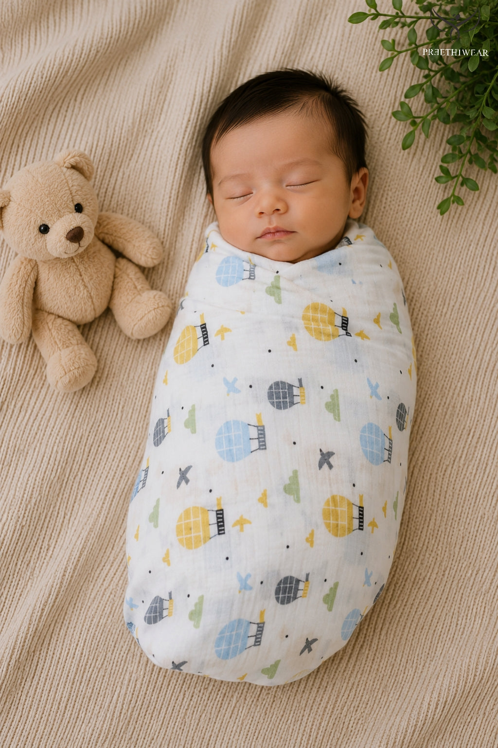 Parachute infant swaddle