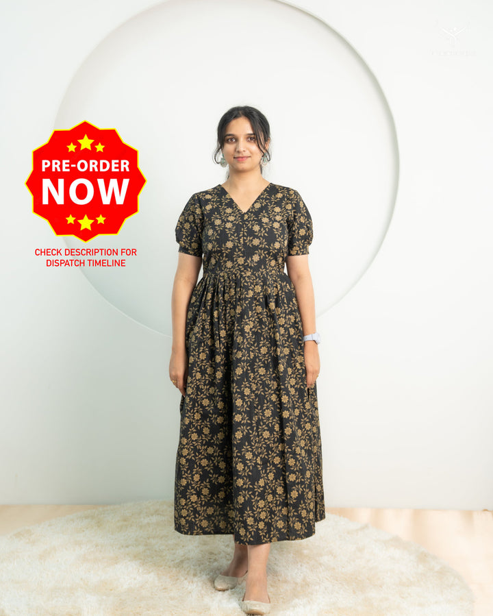 Hasha Maternity Dress with center Zip