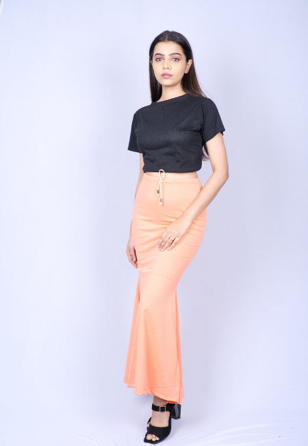 Dark Peach Saree Shapewear
