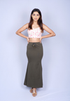 Greenish Grey Saree Shapewear - The Maternity Store by Preethiwear